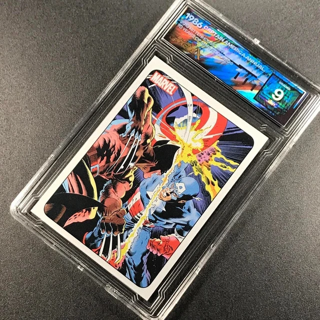 2010 Marvel 70Th Anniversary Captain America Vs Wolverine Pure Graded X Pgx 9