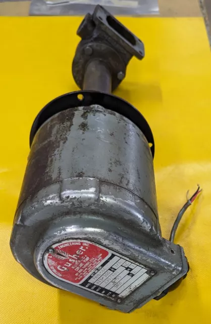 Gusher Coolant Pump,  Model #FH1/2-166, 1/6 HP, 3450RPM, 230Vac, 3 Phase