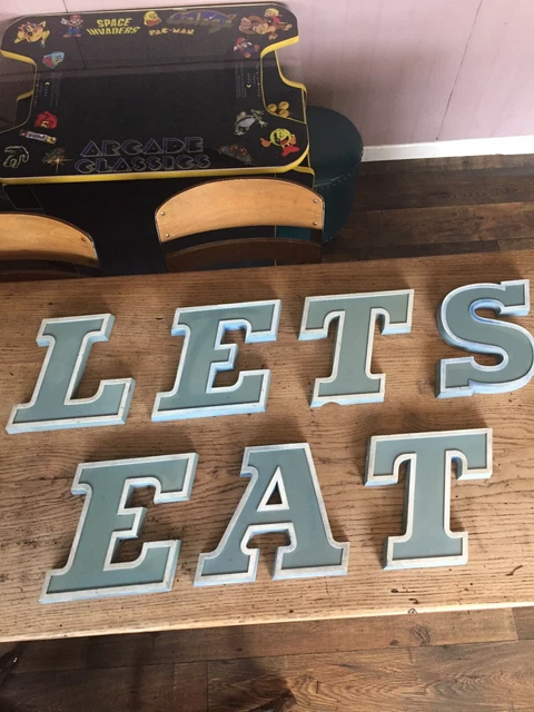 Sign Lettering 60s LARGE VINTAGE 60/70S SHOP SIGN KNITCRAFT LETTERS INTER-SIGNS £65.00 ...