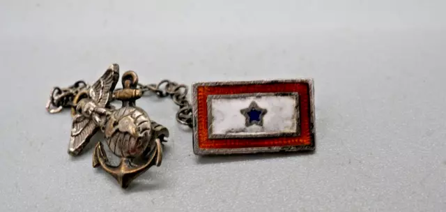 WWII STERLING USMC Marine EGA - Son In Service Blue Star Home Front ...
