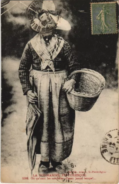 CPA La Normandie Pittoresque - Vieille Femme - Type (1224532)
