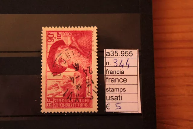 Stamps Francobolli France Francia Used N. 344 (A35955)