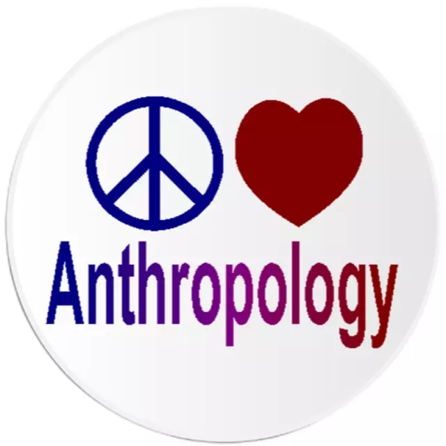 Peace Love Anthropology - 100 Pack Circle Stickers 3 Inch