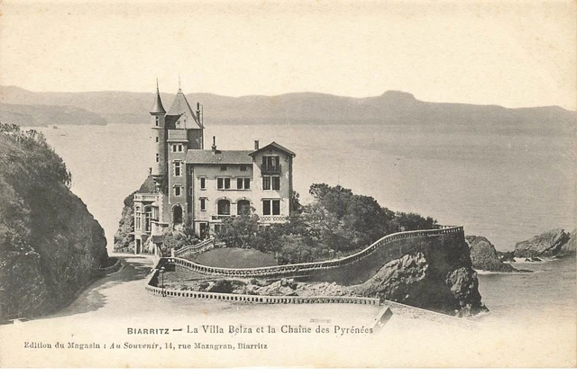 64 Biarritz #20516 La Villa Belza Et La Chaine Des Pyrenees