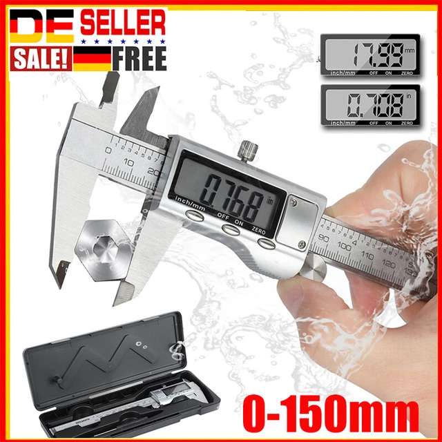 POWERFIX Profi+ Digitaler Messchieber 150 Mm – Mm Produktbild-Vorschau 2
