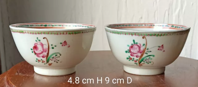 Chinese export porcelain bowl coupe à sorbet Chine porcelaine famille rose