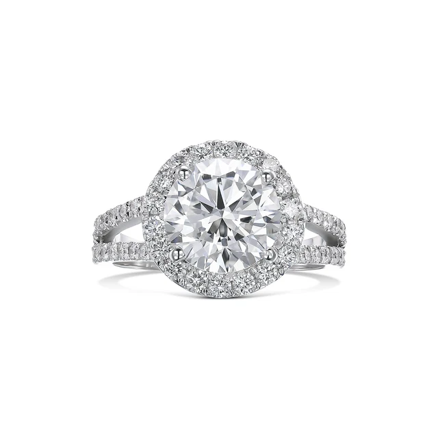 14k Ring F VS1 2.76 Carat Lab-created Diamond IGI Certification Gift For Her