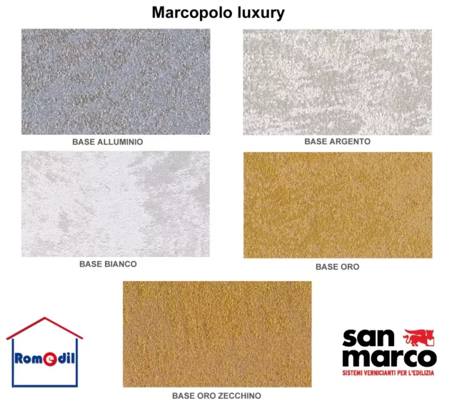 Marcopolo Luxury Pittura decorativa per interni metallizzata fine San Marco 4 Lt 2