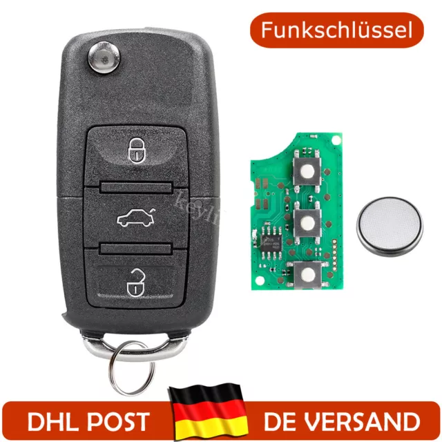 Klappschlüssel für VW ab 2011 - 3 Tasten - 434 Mhz - 5K0837202AD -  5K0837202Q