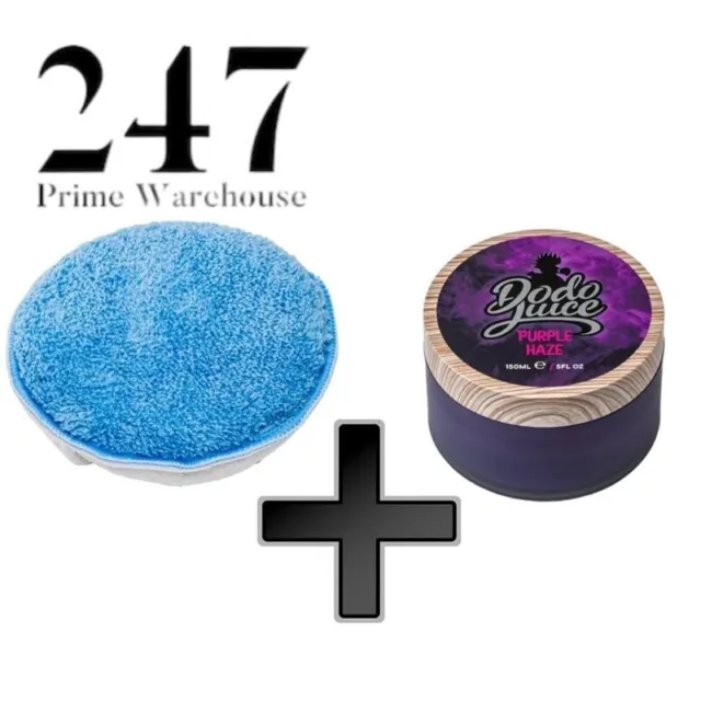 Dodo Juice Soft Car Wax Purple Haze 150ml High Gloss & Blue Roo Applicator Pad