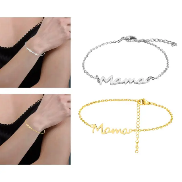 Mother's Day Bracelet, Mom Letter Bracelets, Classic Adjustable Charm Women
