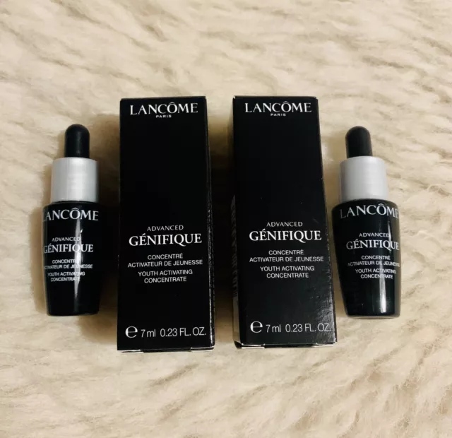 2X Lancome Advanced Genifique Youth Activating Concentrate 7ml Travel Size Boxed