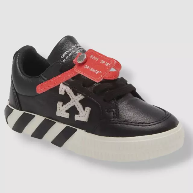 $317 Off-White Unisex Toddler's Black Vulcanized Sneaker Shoes Size US 12/EU 30