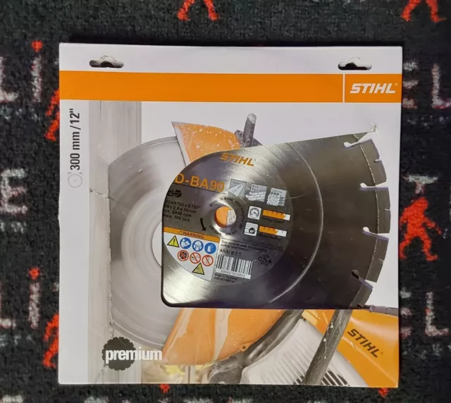Stihl D-Ba90 0835 094 8012 300Mm/12" Premium Diamond Cutting Wheel Blade New