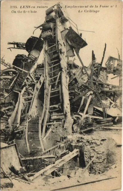 CPA LENS en ruines-Emplacement de la Fosse-Le Criblage (44142)