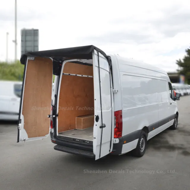 USHIP Rear Barn Door Awning Cover For Mercedes-Benz Sprinter High Roof