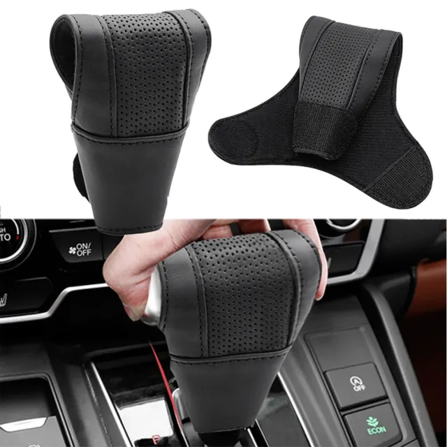 Car Gear Shift Cover Leather Shift Lever Cover Shifter Knob Protector Handle