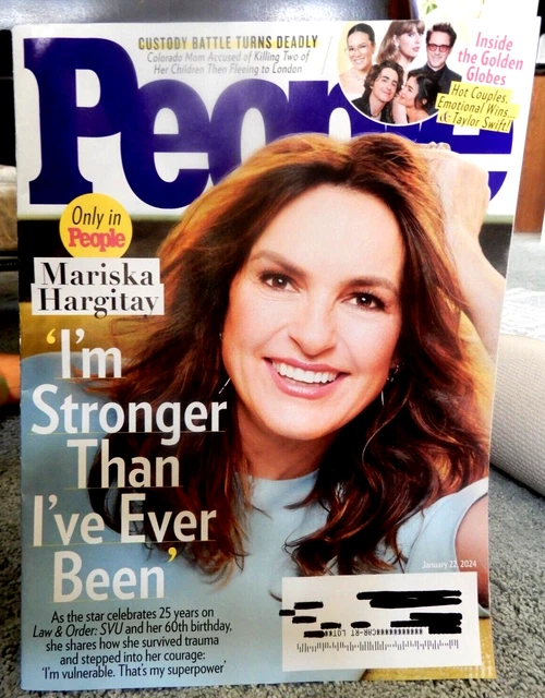 PEOPLE MAGAZINE JANUARY 22, 2024 MARISKA HARGITAY The Golden Globes