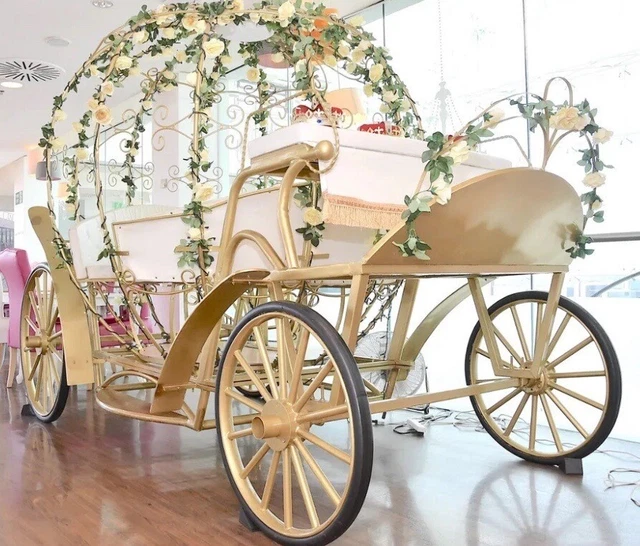 Life Size Gold Cinderella Carriage Business For Sale Life Size Gold Cinderella Carriage Business For Sale