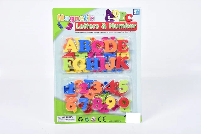 Magnetbuchstaben Set 52-teilig - Bunte Buchstaben & Zahlen Für Kinder