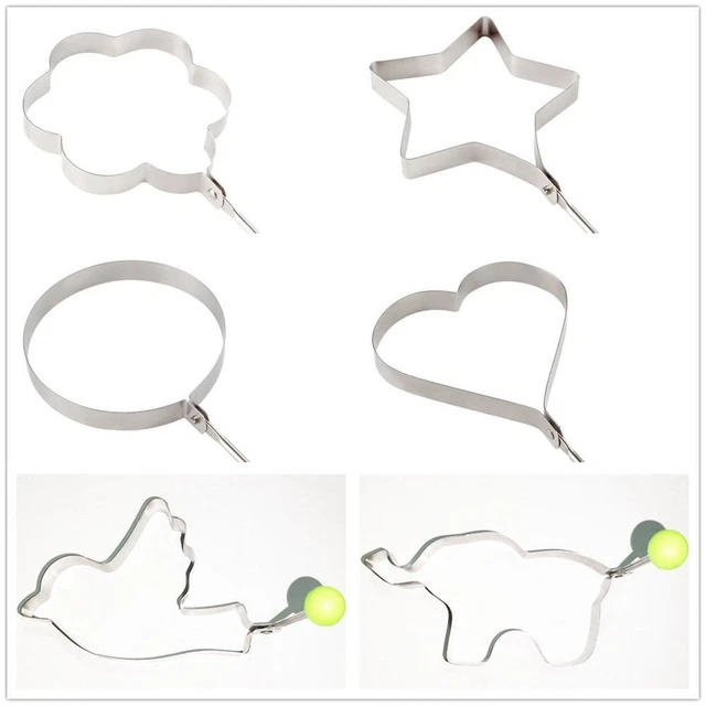 Anello omelette fiore cuore cucina creativo acciaio inossidabile modello stampo forestale