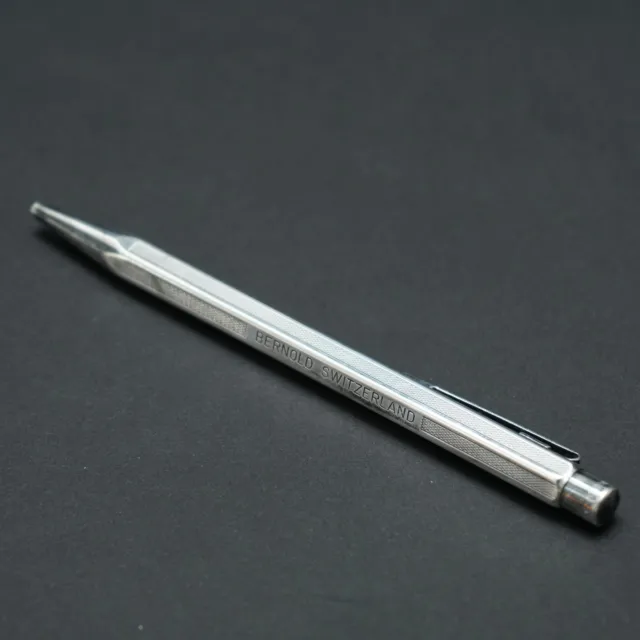 Kugelschreiber Caran D’ACHE 800er Silber Swiss Made alte Reklame Bernold 1.85AIO