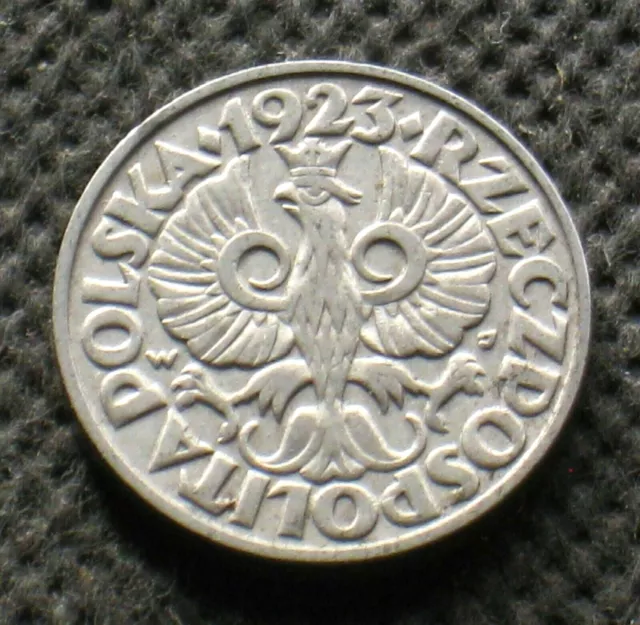 Old Coin Of Poland 50 Groszy 1923 Second Republic (Ii Rzeczpospolita Polska)