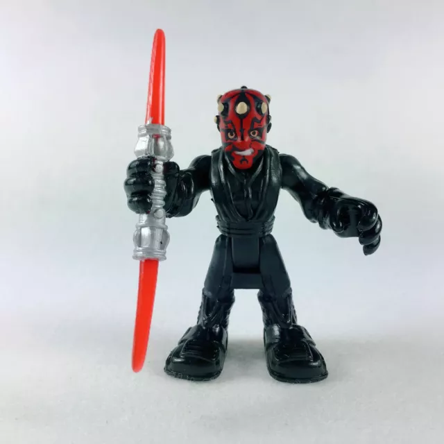 2pcs Playskool Star Wars Galactic Heroes Young Obi Wan & Darth Maul Figure 3