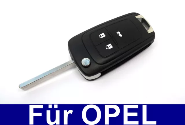 3Tasten Ersatz Klappschlüssel Gehäuse für Opel Astra J Insignia Corsa E Meriva B