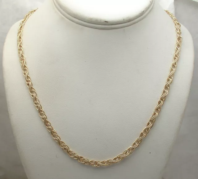 Adjustable Corinthian Necklace with Box Chain 14K Yellow Gold Plated 925 Silver