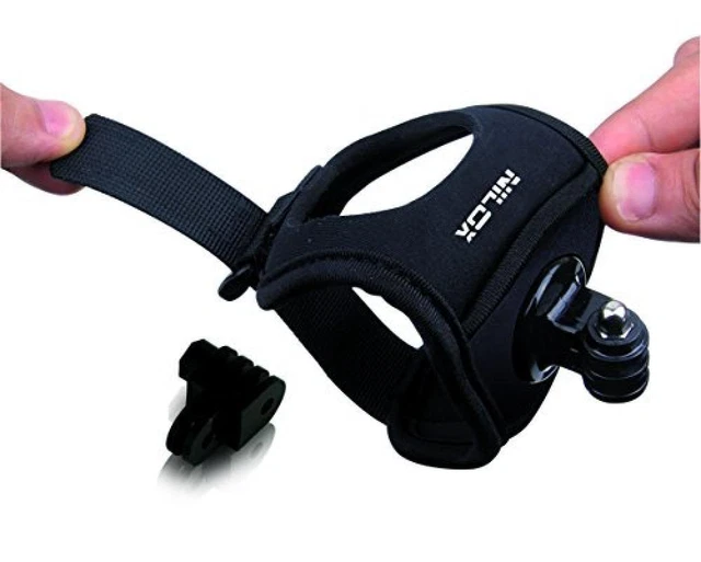 Nilox Supporto da Polso per Action Cam, Nero - NUOVO