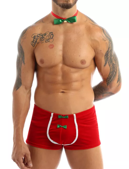 MEN CHRISTMAS SANTA Costume Boxer Briefs Shorts Underwear Cosplay Fancy  Dress £14.99 - PicClick UK