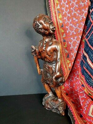 Old Carved Hardwood African Man …beautiful collection and display piece