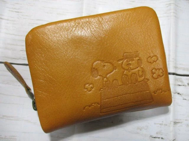 Wallet Women Bi-Fold Round Snoopy Genuine Leather Special