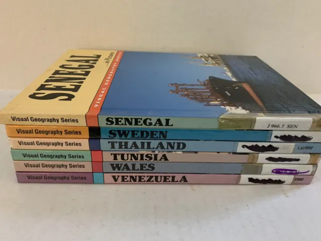Visual Geography Series Lot Senegal, Sweden, Thailand, Tunisia, Wales, Venezuela