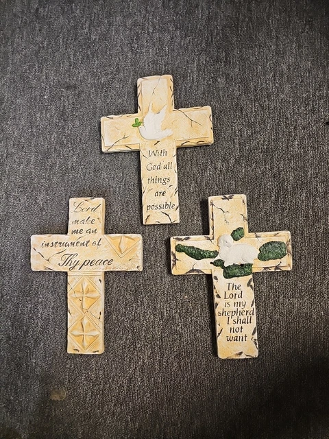 Wall Art Cross Pack Of 3