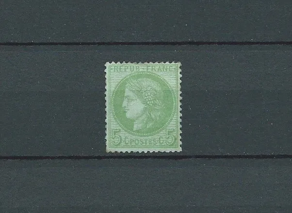 FRANCE - 1872 YT 53 - 5 c. vert - TIMBRE NEUF** MNH