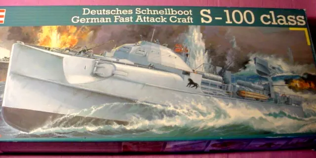Revell 1:72 S-100 GERMAN WW2 Fast Attack Craft PT Torpedo Boat 19" Kit # 05051
