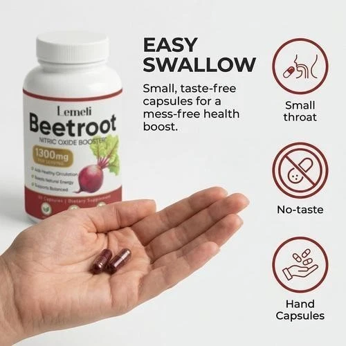 LEMELI BEETROOT - 1300mg, Lemeli Beet Root Supplement 60 Capsules - UK ...