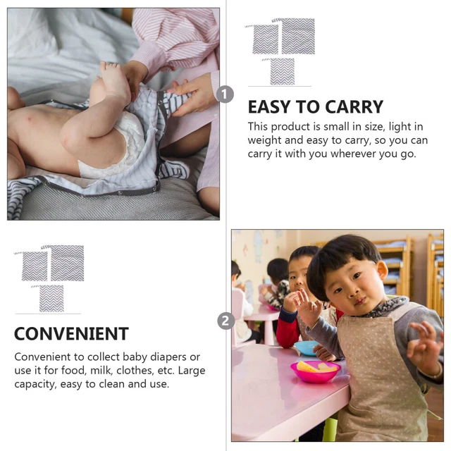 3pcs Infant Diaper Bag Nursery Diaper Bag Baby Care Diaper Bag 8