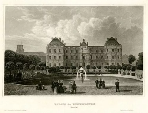 Palais du Luxembourg, Paris - Stahlstich