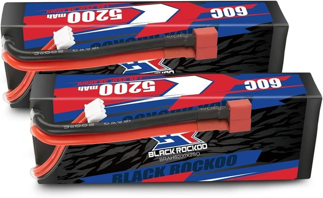 2X OVONIC 3S 2200mAh Short LiPo Battery 11.1V 35C XT60 For RC Heli