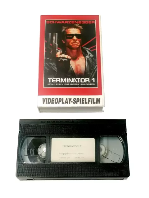 VHS Videokassette Terminator 1 mit Arnold Schwarzenegger Videoplay TOP #5256