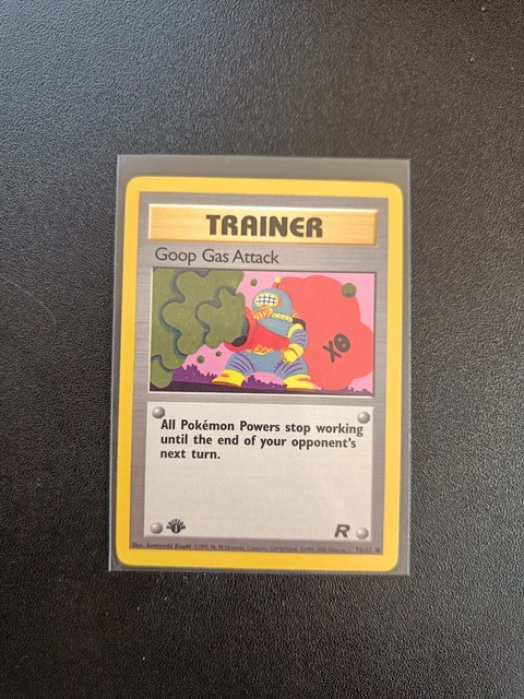Goop Gas Attack 1st Edition - Common Trainer Card - Team Rocket Set 2000 WOTC
