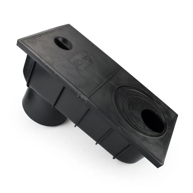 DOWNPIPE GUTTER SETTLER VERTICAL BLACK DRAIN PIPE hopper ø50 ø125 £10