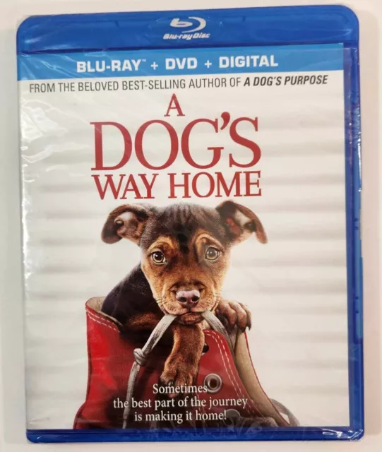 A Dog's Way Home (Blu-ray/DVD, 2019, 2-Disc Set, Includes Digital Copy) NEW