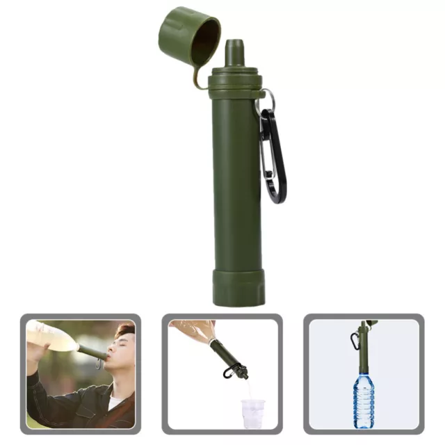 Flat Water Bottle Compact Strainer Outdoor Filter