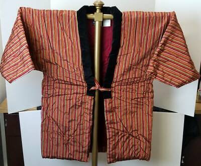 Vintage Red Hanten House Kimono Jacket Hantenya Hand Made Mint Condition