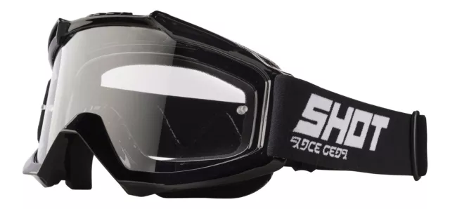 Shot Motocross Goggles Mx Enduro - Assault Black Glossy