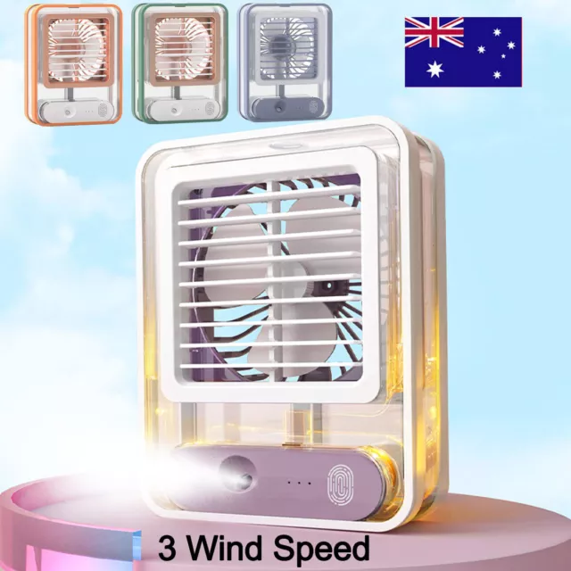 NEW USB Portable Mini Air Conditioner Cool Cooling For Bedroom Desk Cooler Fan